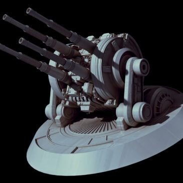 Lucrehulk WIP#7 Turrets
